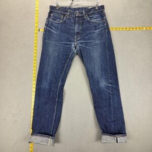 OrSlow Jeans Mens 30x30 Blue Selvedge 107 Whiskers Honeycomb Made in Japan